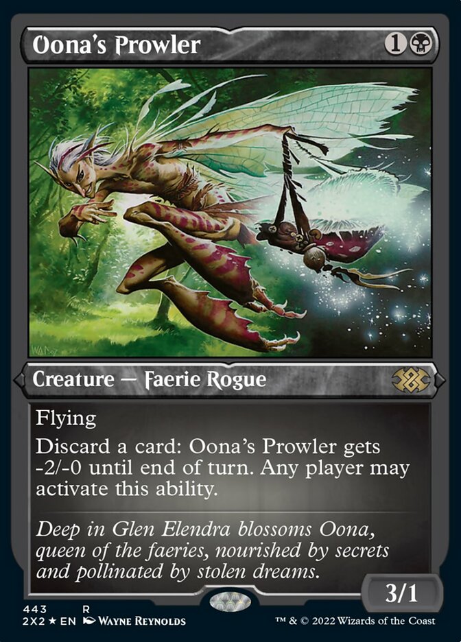Oona's Prowler (Foil Etched) [Double Masters 2022] | Deep Dive Games St. Marys