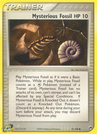 Mysterious Fossil (91/100) [EX: Sandstorm] | Deep Dive Games St. Marys