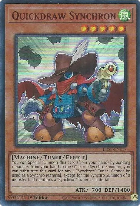 Quickdraw Synchron (Red) [LDS3-EN117] Ultra Rare | Deep Dive Games St. Marys