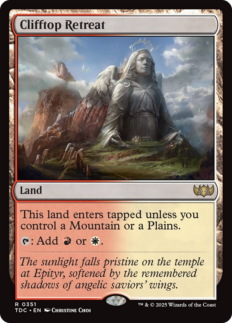 Clifftop Retreat [Tarkir: Dragonstorm Commander] | Deep Dive Games St. Marys