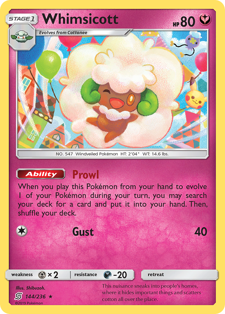 Whimsicott (144/236) [Sun & Moon: Unified Minds] | Deep Dive Games St. Marys