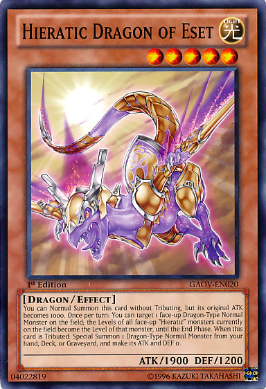 Hieratic Dragon of Eset [GAOV-EN020] Common | Deep Dive Games St. Marys