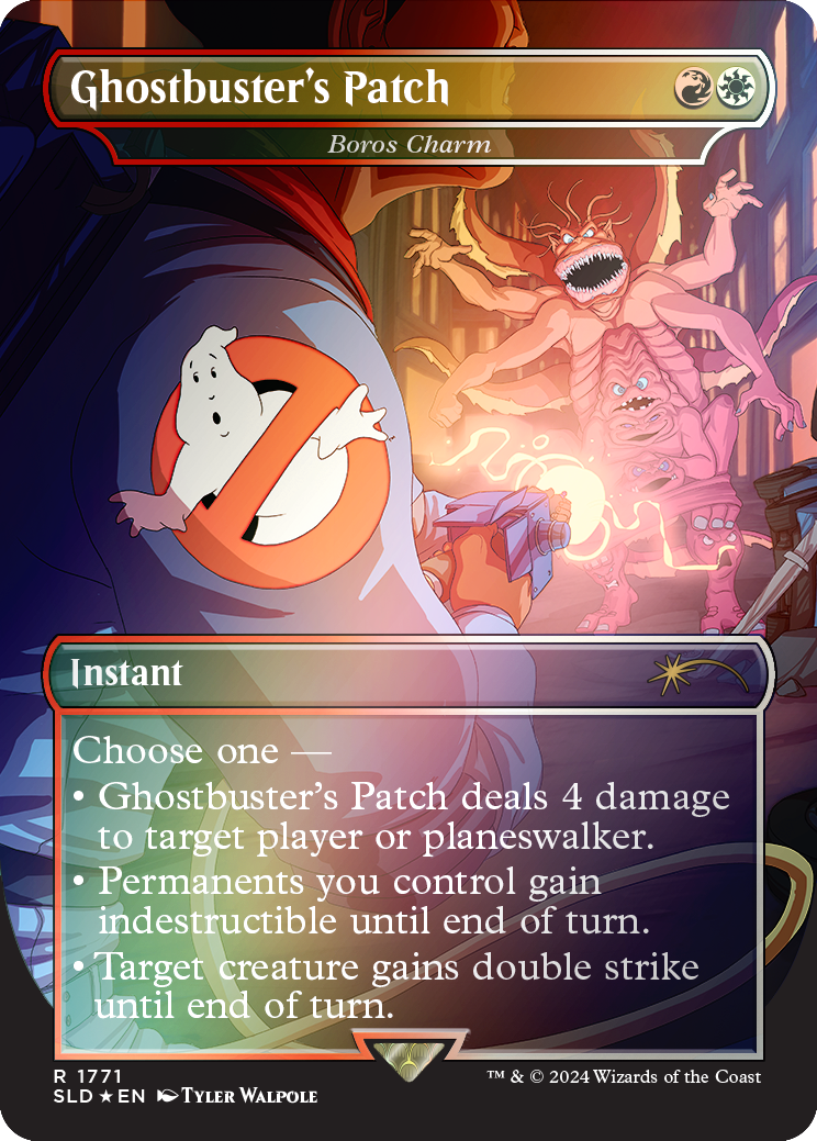 Ghostbuster's Patch - Boros Charm (Rainbow Foil) [Secret Lair Drop Series] | Deep Dive Games St. Marys