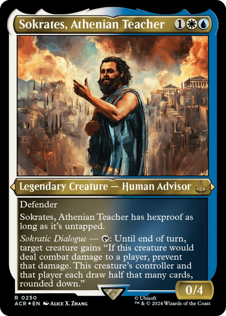 Sokrates, Athenian Teacher (Foil Etched) [Assassin's Creed] | Deep Dive Games St. Marys