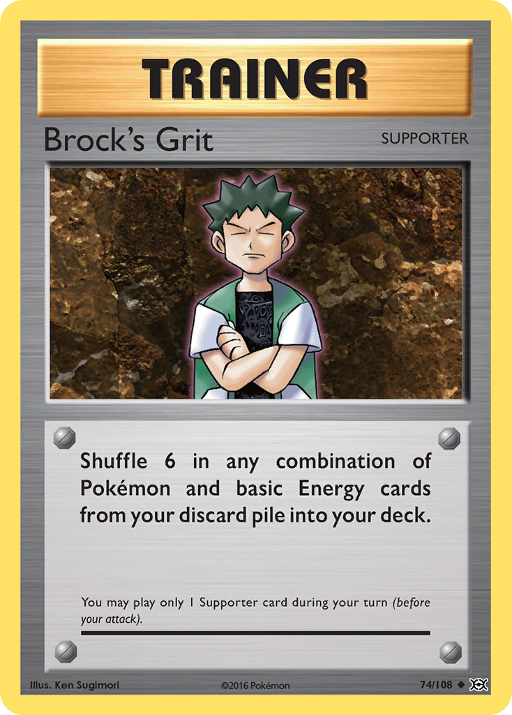 Brock's Grit (74/108) [XY: Evolutions] | Deep Dive Games St. Marys