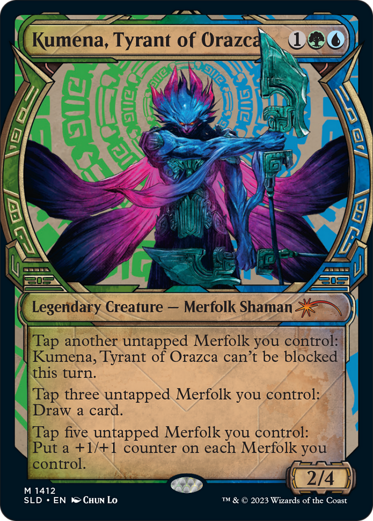 Kumena, Tyrant of Orazca (Rainbow Foil) [Secret Lair Drop Series] | Deep Dive Games St. Marys