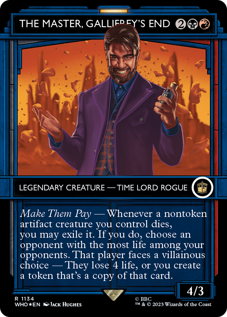 The Master, Gallifrey's End (Showcase) (Surge Foil) [Doctor Who] | Deep Dive Games St. Marys