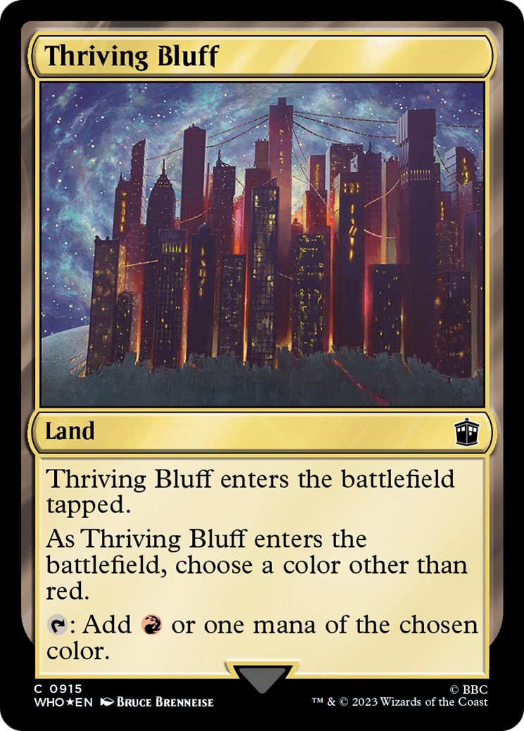 Thriving Bluff (Surge Foil) [Doctor Who] | Deep Dive Games St. Marys