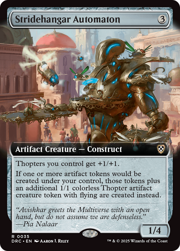 Stridehangar Automaton (Extended Art) [Aetherdrift Commander] | Deep Dive Games St. Marys