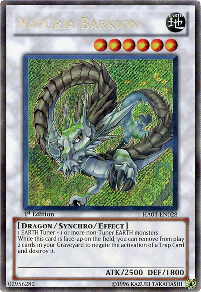 Naturia Barkion [HA03-EN028] Secret Rare | Deep Dive Games St. Marys