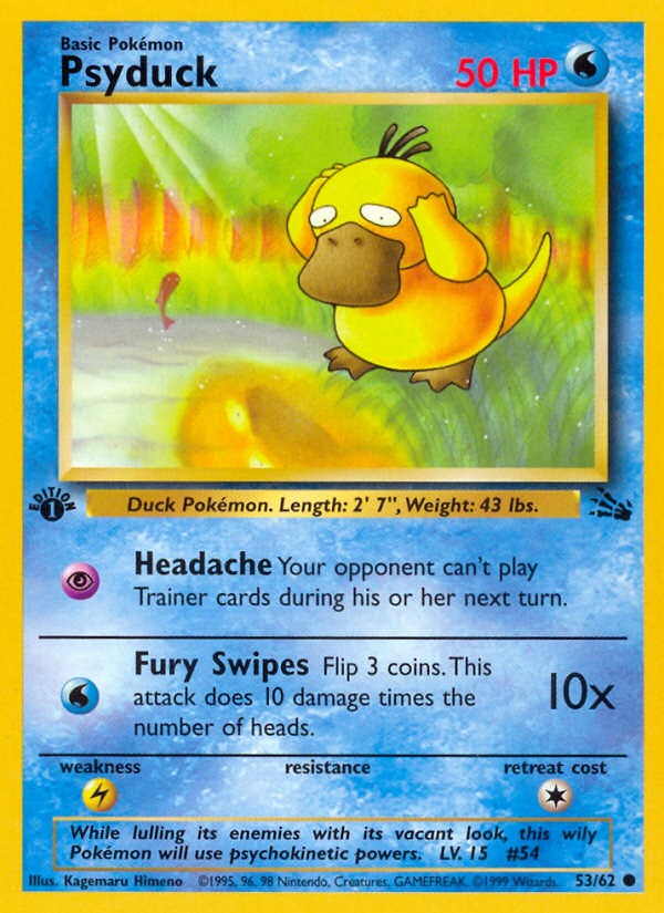 Psyduck (53/62) [Fossil 1st Edition] | Deep Dive Games St. Marys