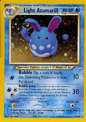 Light Azumarill (13/105) [Neo Destiny Unlimited] | Deep Dive Games St. Marys