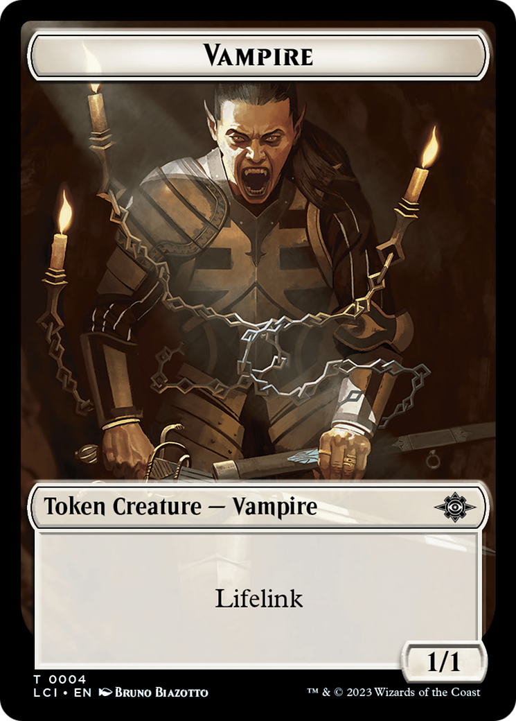 Blood // Vampire (0004) Double-Sided Token [The Lost Caverns of Ixalan Commander Tokens] | Deep Dive Games St. Marys