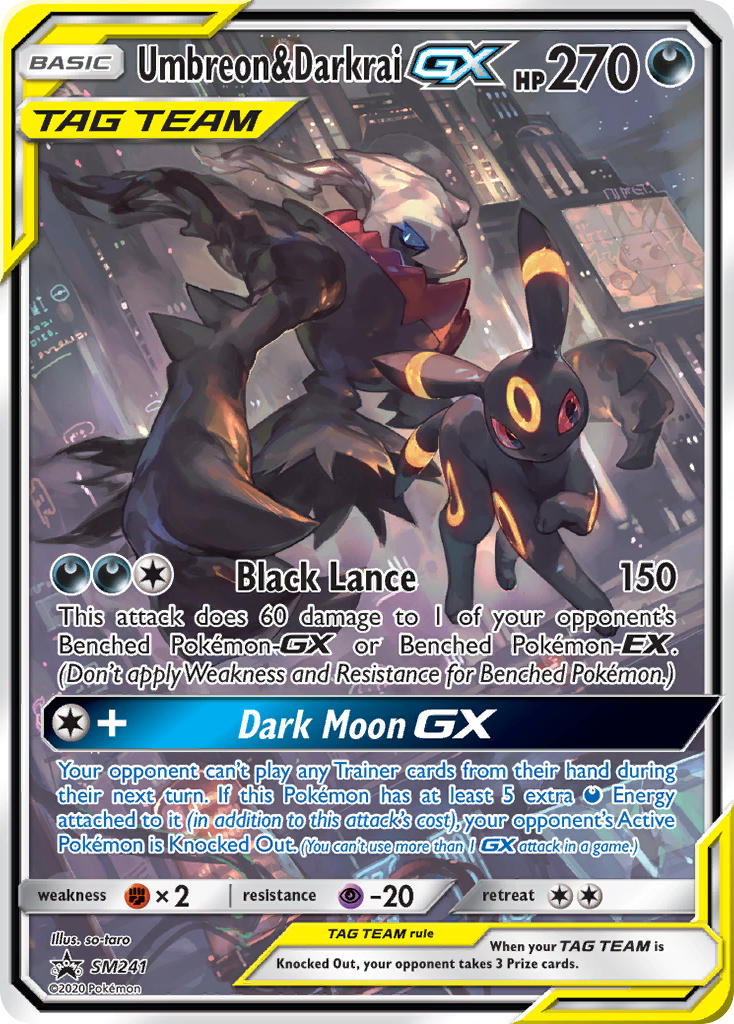 Umbreon & Darkrai GX (SM241) [Sun & Moon: Black Star Promos] | Deep Dive Games St. Marys