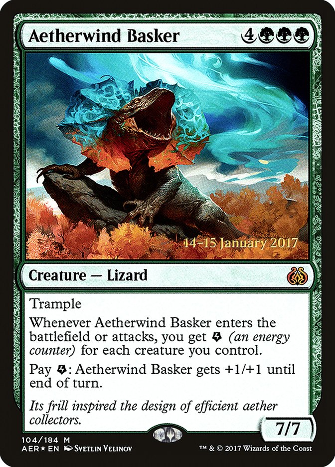 Aetherwind Basker [Aether Revolt Prerelease Promos] | Deep Dive Games St. Marys