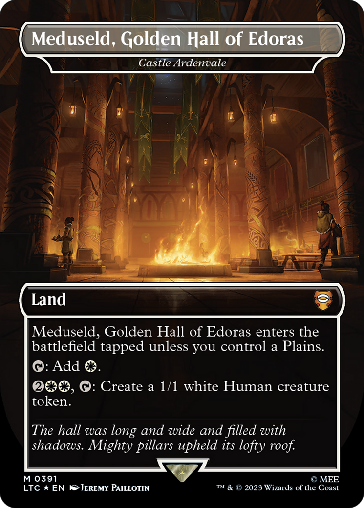 Meduseld, Golden Hall of Edoras - Castle Ardenvale (Surge Foil Realms and Relics) [The Lord of the Rings: Tales of Middle-Earth Commander] | Deep Dive Games St. Marys