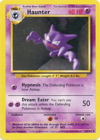 Haunter (29/102) [Base Set Unlimited] | Deep Dive Games St. Marys