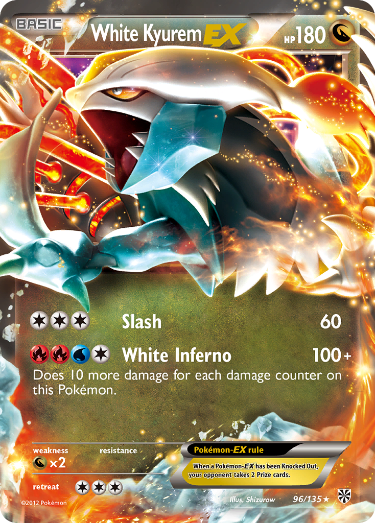 White Kyurem EX (96/135) [Black & White: Plasma Storm] | Deep Dive Games St. Marys