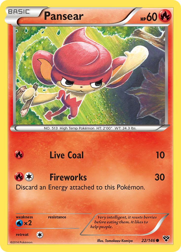 Pansear (22/146) [XY: Base Set] | Deep Dive Games St. Marys