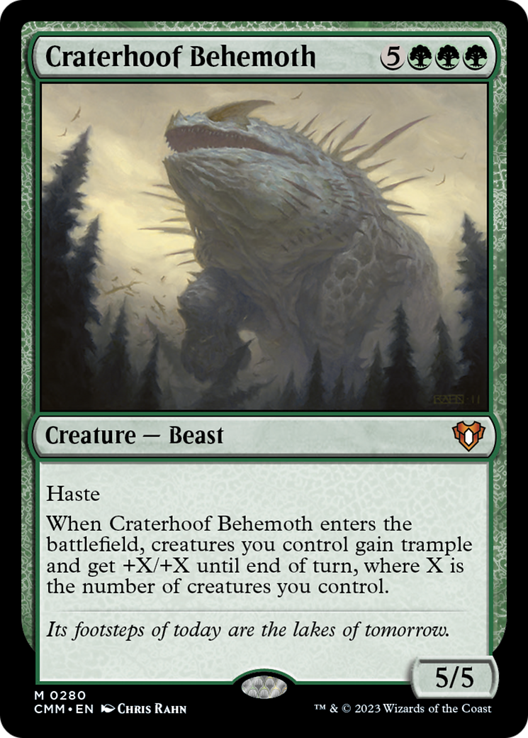 Craterhoof Behemoth [Commander Masters] | Deep Dive Games St. Marys