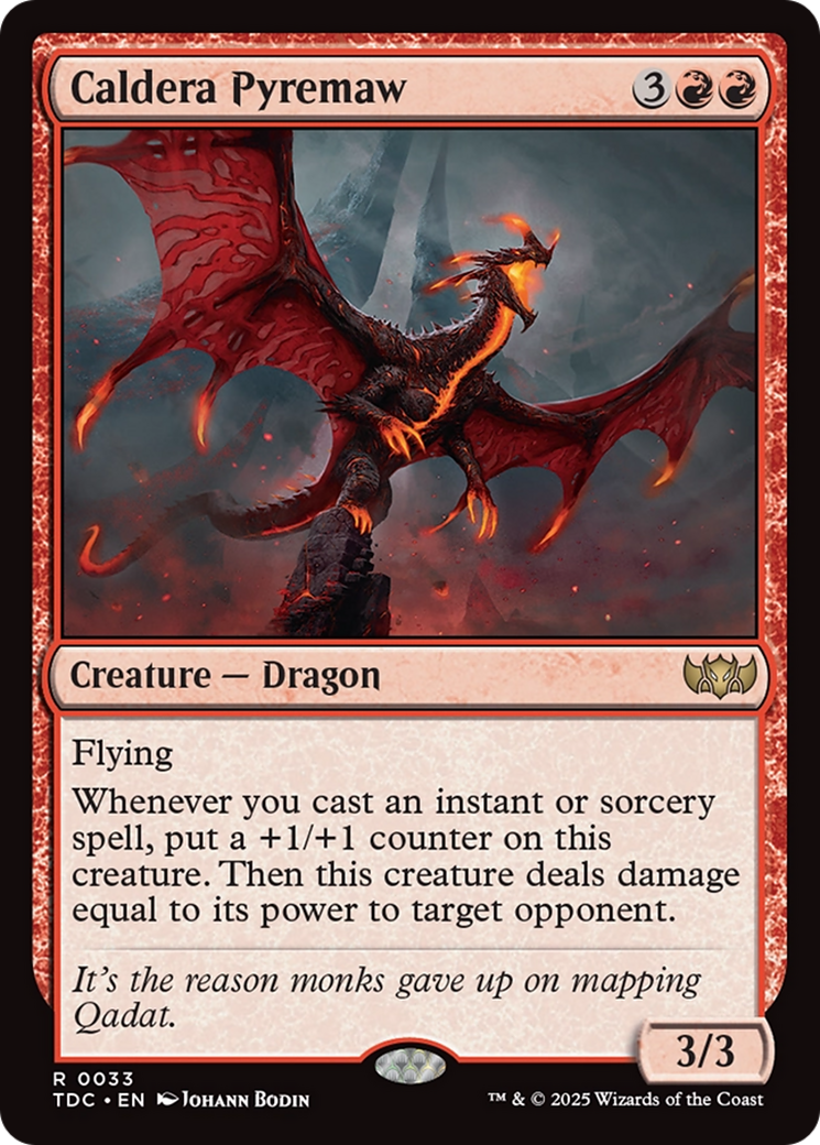 Caldera Pyremaw [Tarkir: Dragonstorm Commander] | Deep Dive Games St. Marys