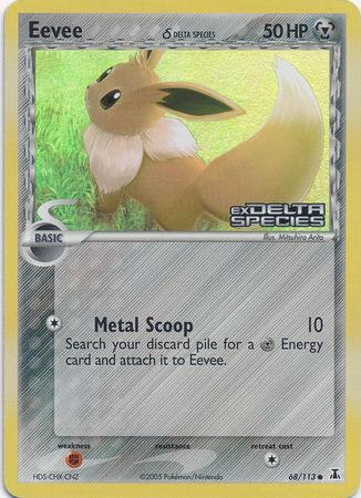 Eevee (68/113) (Delta Species) (Stamped) [EX: Delta Species] | Deep Dive Games St. Marys