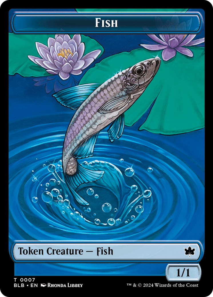 Fish Token [Bloomburrow Tokens] | Deep Dive Games St. Marys