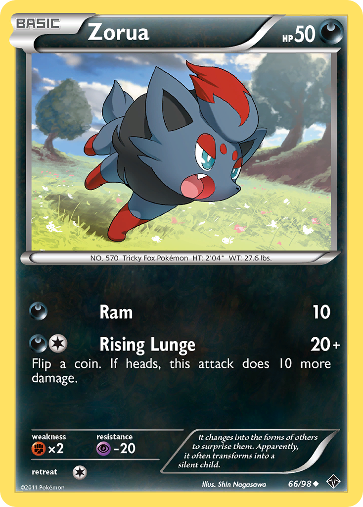 Zorua (66/98) [Black & White: Emerging Powers] | Deep Dive Games St. Marys