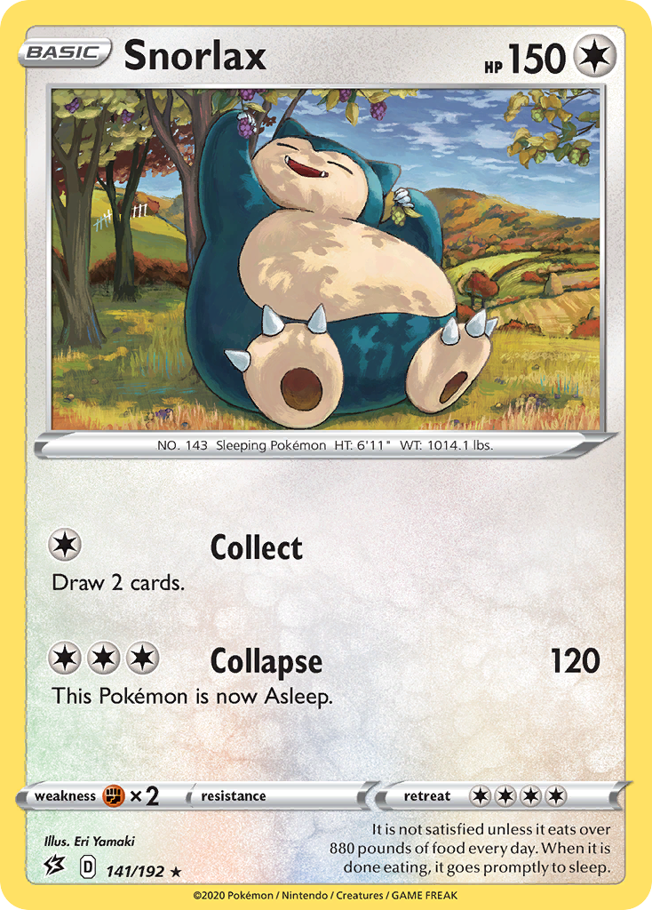 Snorlax (141/192) [Sword & Shield: Rebel Clash] | Deep Dive Games St. Marys