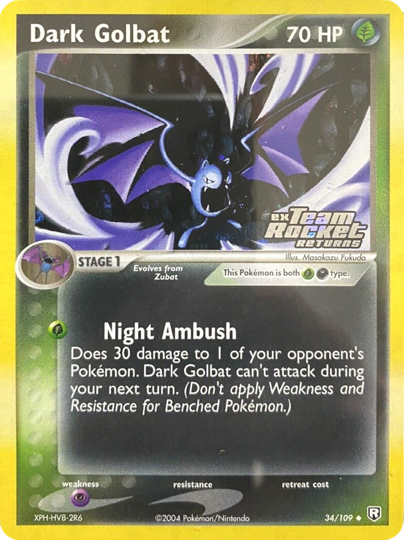 Dark Golbat (34/109) (Stamped) [EX: Team Rocket Returns] | Deep Dive Games St. Marys