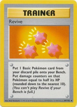 Revive (89/102) [Base Set Shadowless Unlimited] | Deep Dive Games St. Marys