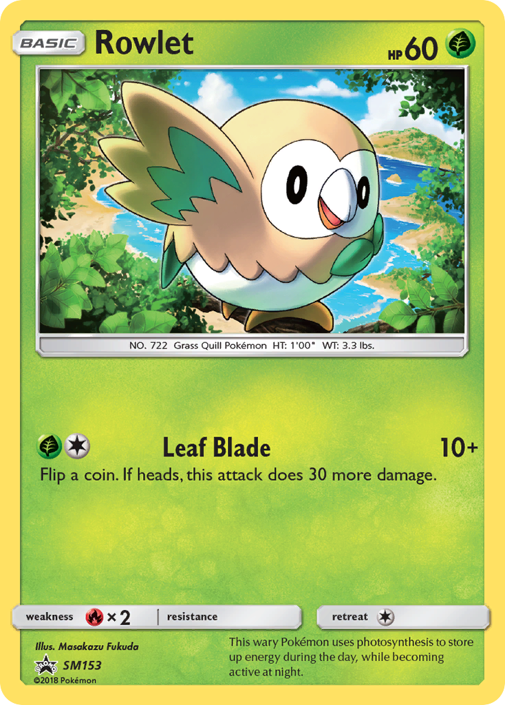 Rowlet (SM153) [Sun & Moon: Black Star Promos] | Deep Dive Games St. Marys