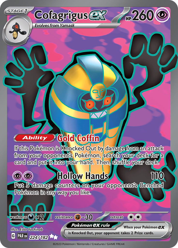 Cofagrigus ex (224/182) [Scarlet & Violet: Paradox Rift] | Deep Dive Games St. Marys