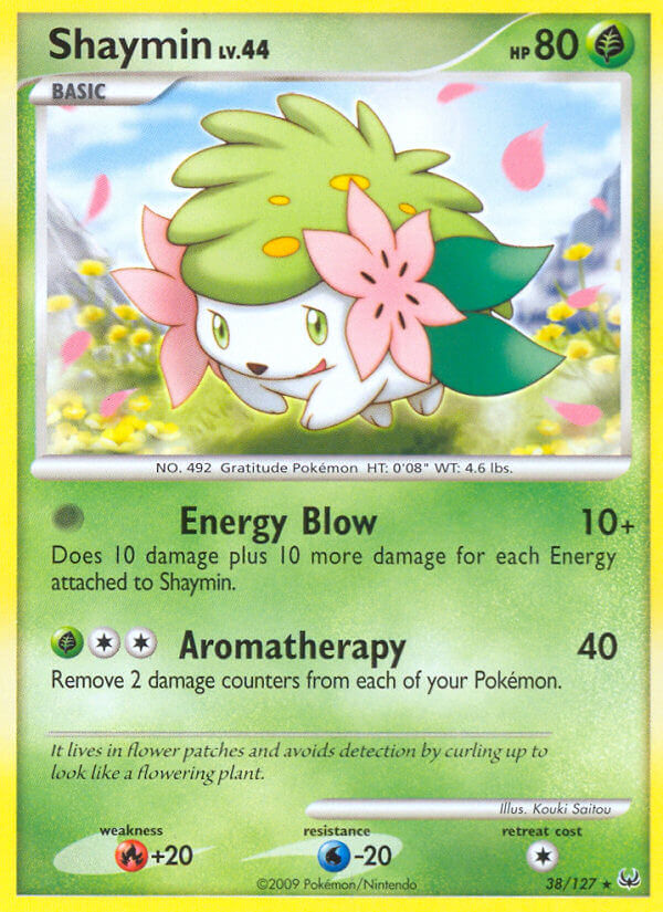 Shaymin (38/127) (Theme Deck Exclusive) [Platinum: Base Set] | Deep Dive Games St. Marys