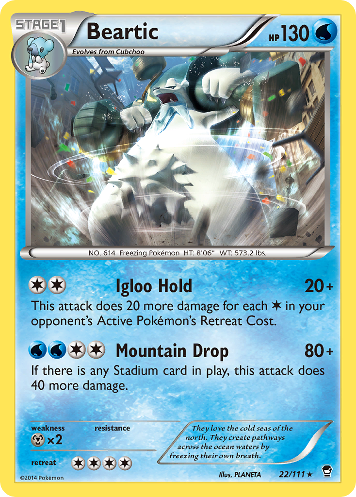 Beartic (22/111) [XY: Furious Fists] | Deep Dive Games St. Marys