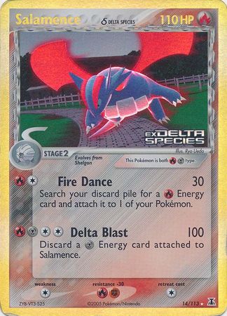 Salamence (14/113) (Delta Species) (Stamped) [EX: Delta Species] | Deep Dive Games St. Marys