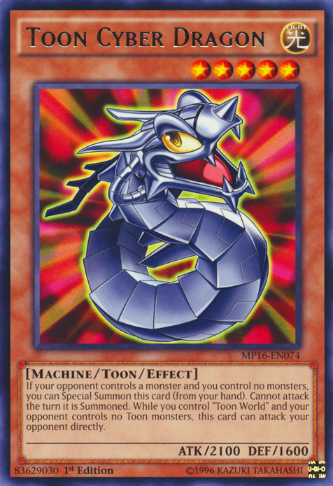 Toon Cyber Dragon [MP16-EN074] Rare | Deep Dive Games St. Marys