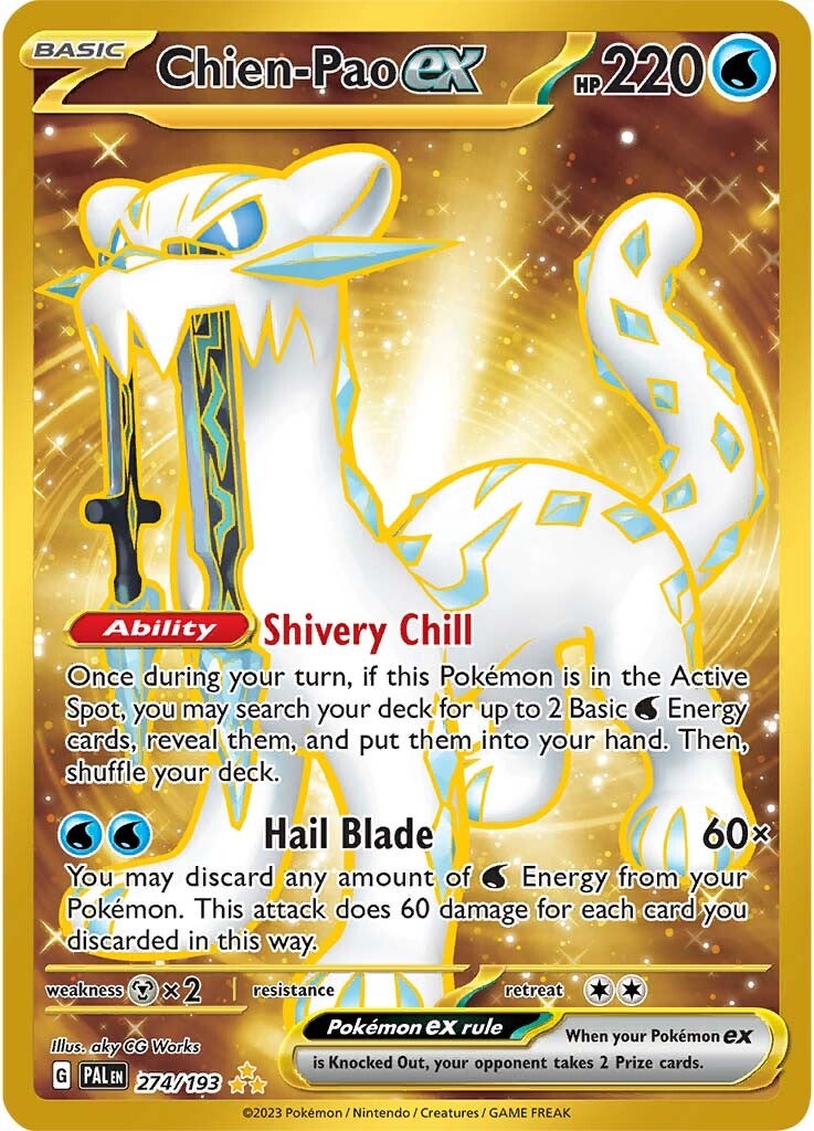 Chien-Pao ex (274/193) [Scarlet & Violet: Paldea Evolved] | Deep Dive Games St. Marys