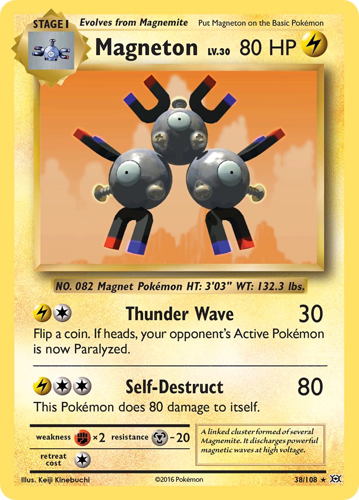 Magneton (38/108) (Theme Deck Exclusive) [XY: Evolutions] | Deep Dive Games St. Marys