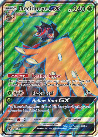 Decidueye GX (SM37) (Jumbo Card) [Sun & Moon: Black Star Promos] | Deep Dive Games St. Marys