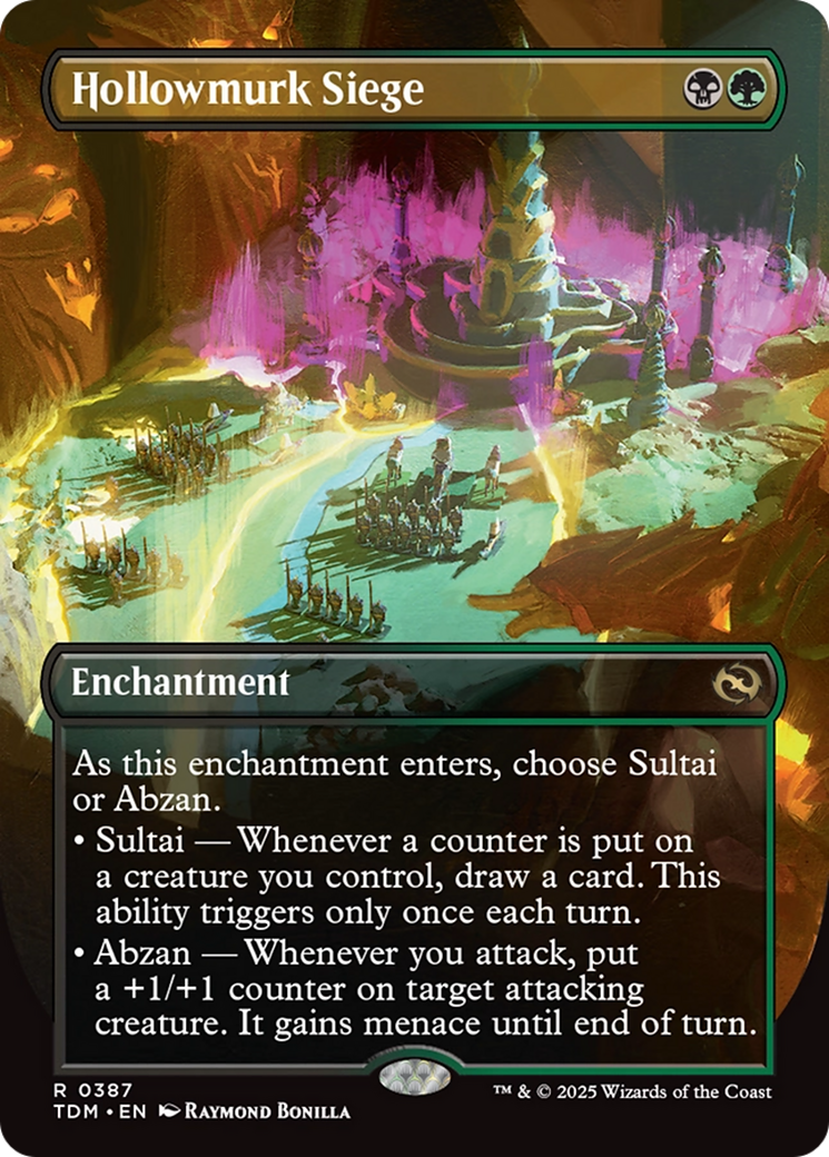 Hollowmurk Siege (Borderless) [Tarkir: Dragonstorm] | Deep Dive Games St. Marys