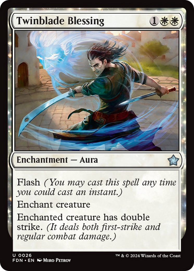 Twinblade Blessing [Foundations] | Deep Dive Games St. Marys