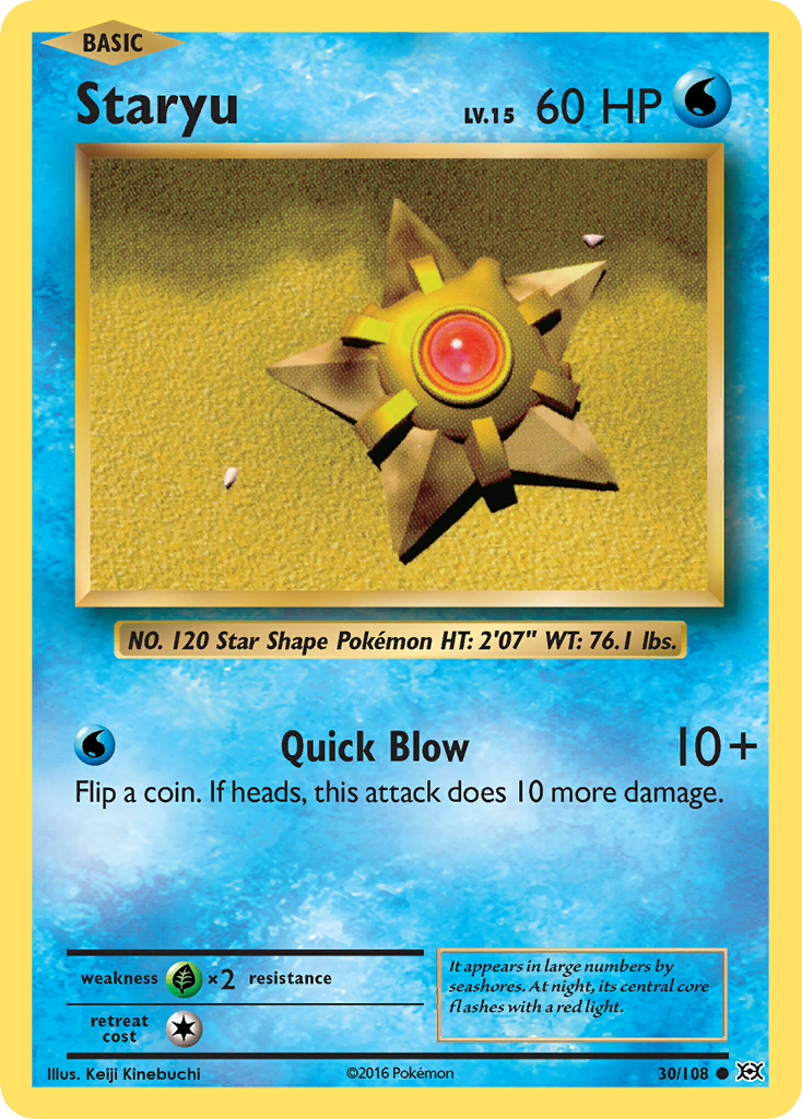 Staryu (30/108) [XY: Evolutions] | Deep Dive Games St. Marys