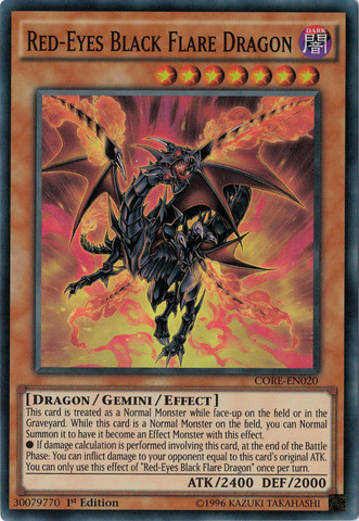 Red-Eyes Black Flare Dragon [CORE-EN020] Super Rare | Deep Dive Games St. Marys