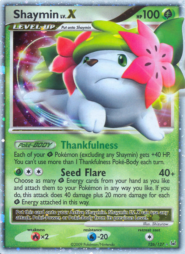 Shaymin LV.X (126/127) [Platinum: Base Set] | Deep Dive Games St. Marys