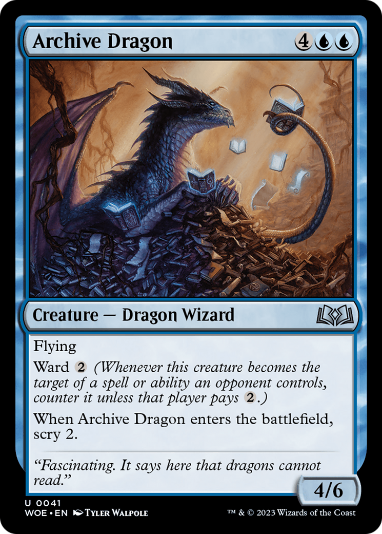 Archive Dragon [Wilds of Eldraine] | Deep Dive Games St. Marys