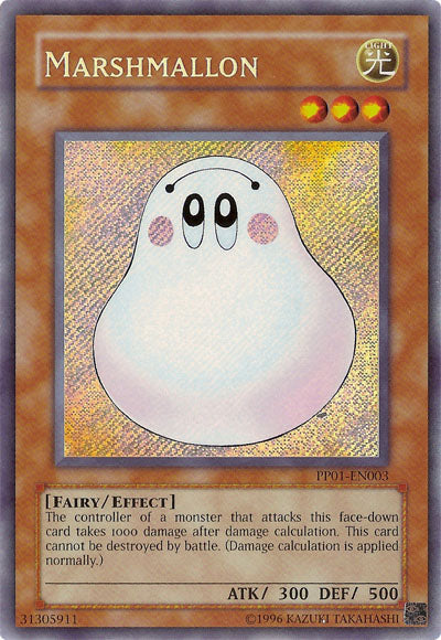 Marshmallon [PP01-EN003] Secret Rare | Deep Dive Games St. Marys