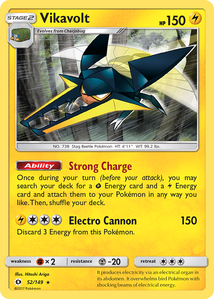 Vikavolt (52/149) [Sun & Moon: Base Set] | Deep Dive Games St. Marys