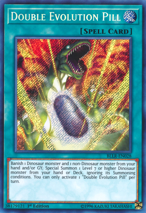 Double Evolution Pill [BLLR-EN028] Secret Rare | Deep Dive Games St. Marys