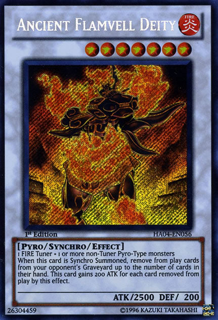 Ancient Flamvell Deity [HA04-EN056] Secret Rare | Deep Dive Games St. Marys